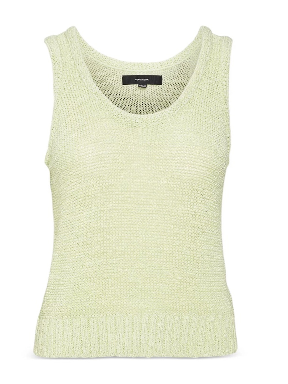 NEW! Vera Moda "Charity" Scoop Neck Knit Tank Reed Green Size Small - Picture 10 of 15